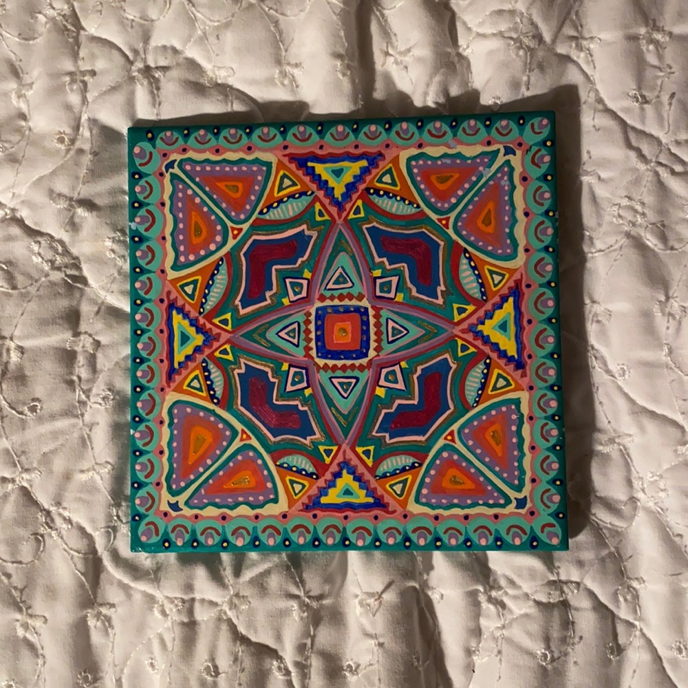 Hand painted tile